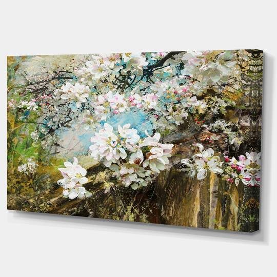 Designart - Apple Blossoms With White Flowers